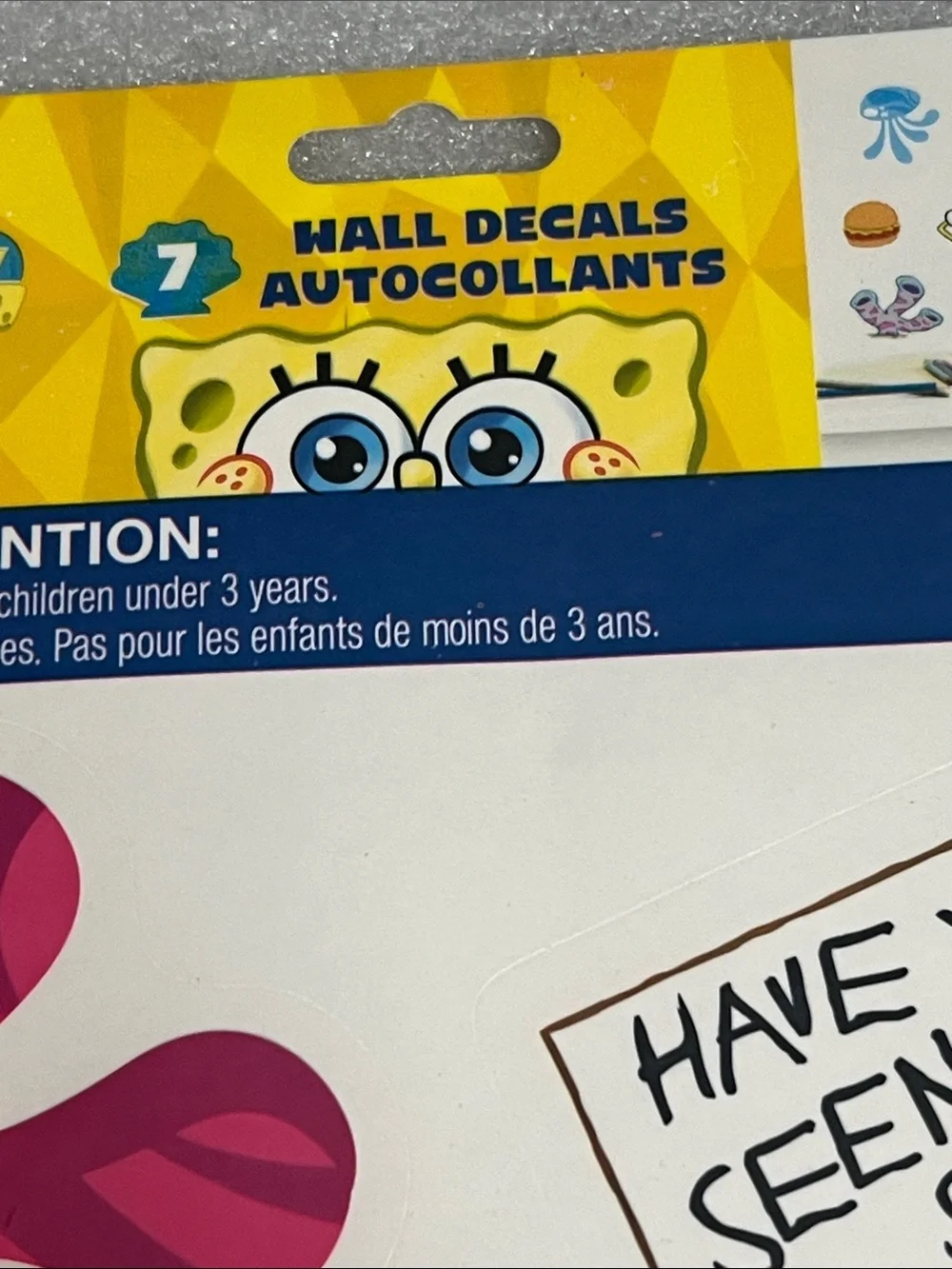 SpongeBob SquarePants Wall Decals Autocollans Stickers